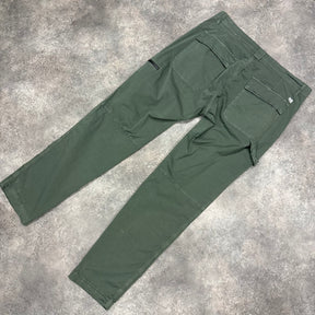 CP COMPANY LENS STRAIGHT LEG CARGO TROUSERS OLIVE