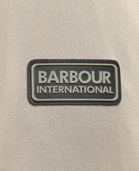 BARBOUR INTERNATIONAL HYBRID ZIP UP HOODIE BEIGE