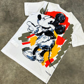 ICEBERG MICKEY MOUSE BACK PAINT T-SHIRT WHITE