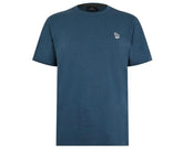 PAUL SMITH EMBROIDERED ZEBRA T-SHIRT PETROL BLUE