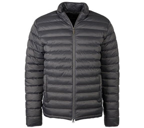 BARBOUR INTERNATIONAL LITE PUFFER JACKET CHARCOAL GREY