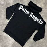 PALM ANGELS BACK SPELL OUT HOODIE BLACK