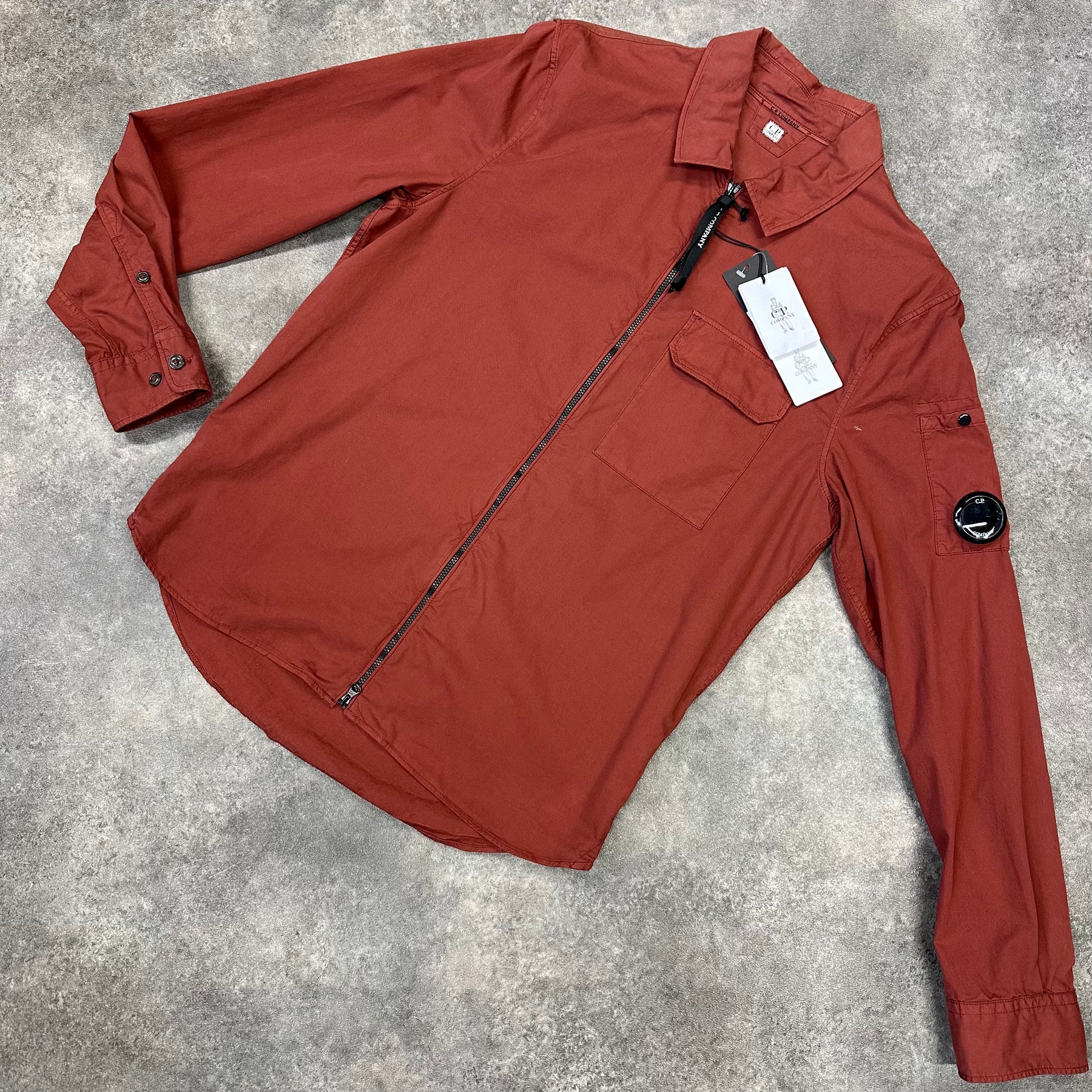 Cp company hotsell overshirt red