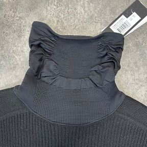 CP COMPANY LAMBSWOOL TURTLE ROLL NECK WITH MASK BLACK