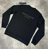 STONE ISLAND MARINA SWEATSHIRT BLACK - SAMPLE