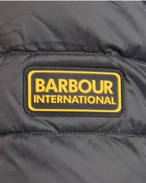 BARBOUR INTERNATIONAL LITE PUFFER JACKET CHARCOAL GREY