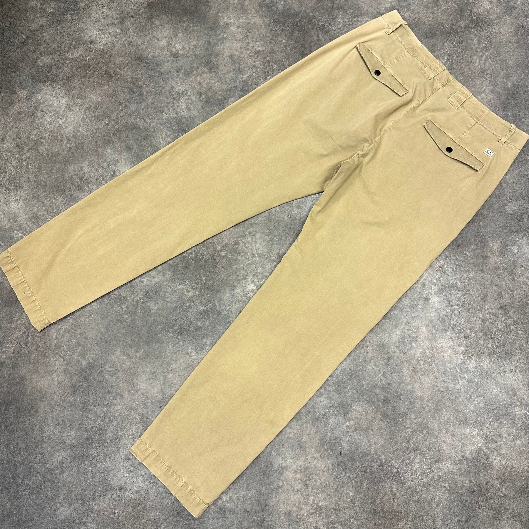 CP COMPANY SAND CHINO TROUSERS