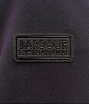 BARBOUR INTERNATIONAL 1/4 ZIP HYBRID SWEATSHIRT BLACK